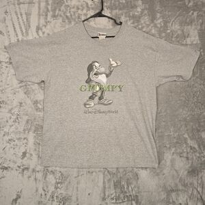 Vintage Disney Gray Grumpy Character Tee